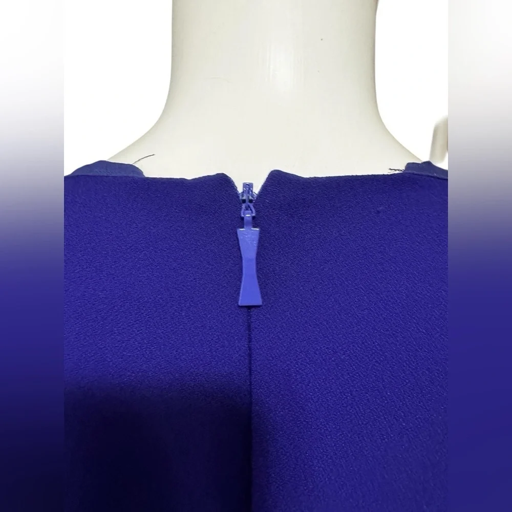 Kate Spade Womens Purple Shift Crepe Dress S 6 Ruffle Bell Sleeve Cocktail. L—10